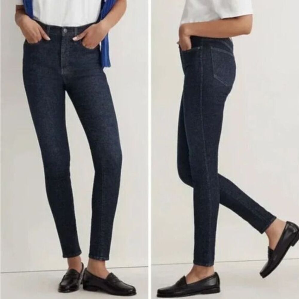 NEW Madewell 10" High-Rise Skinny Jeans in Bensley Wash, 25